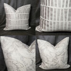 Metallic 18x18 Handemade Pillow Cover
